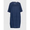 Lněné modré šaty Piero Moretti