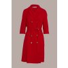 Dámské červené šaty na knoflíky Lola
