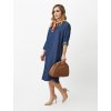 Modré šaty v denimovém vzhledu Toni