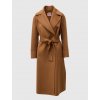 Dámský hnědý vlněný kabát Piero Moretti