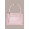 Dámská kožená kabelka růžová