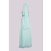 Mentolové dlouhé společenské šaty Joenia