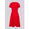 Červené šaty s krátkým rukávem Sandro Ferrone