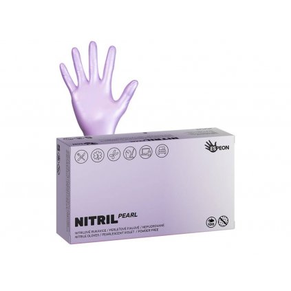 Nitrilové rukavice PEARL LILAC