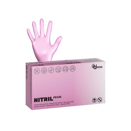 Nitrilové rukavice PEARL PINK
