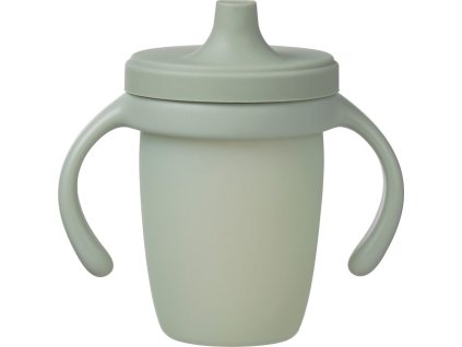 Silikonový hrneček s pítkem 240 ml - zelený