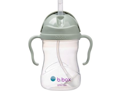 Hrneček s brčkem - zelený 240 ml