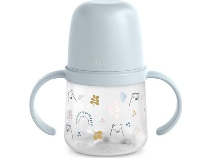SUAVINEX | PRVNÍ láhev s oušky BEAR 150 ml - MODRÁ (Varianta SUAVINEX | PRVNÍ láhev s oušky BEAR 150 ml - MODRÁ)
