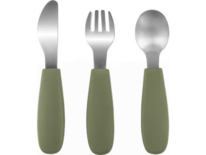 ZOPA Silikonový dětský příbor (Varianta Forest Green)