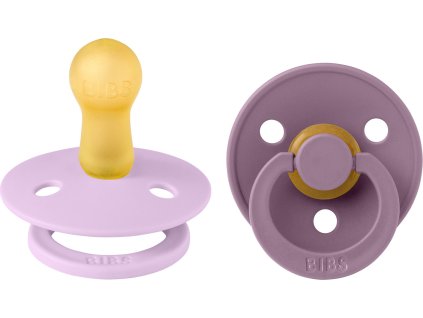 BIBS Colour okruhle cumliky z prirodneho kaucuku 2ks velkost 2 VioletSky Mauve 120430 5713795252633