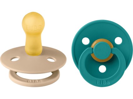 BIBS Colour okruhle cumliky z prirodneho kaucuku 2ks velkost 2 Scuba Taupe 120453 5713795265916
