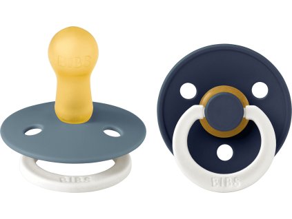 BIBS Colour okruhle cumliky z prirodneho kaucuku 2ks velkost 2 Night Deep Space Petrol 120455 5713795266920