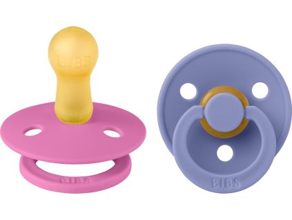 BIBS Colour cumliky z prirodneho kaucuku velkost 2 BubbleGum Peri 120452 5713795260614