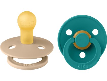 BIBS Colour okruhle cumliky z prirodneho kaucuku 2ks velkost 1 Scuba Taupe 110453 5713795265909