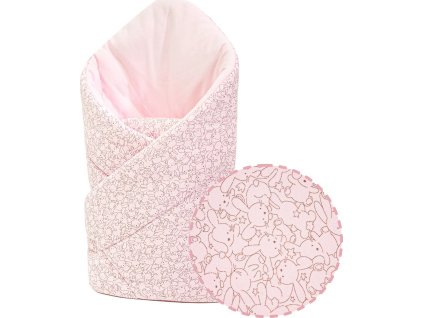 ESITO Zavinovačka pro miminko Zája Delicate pink 85x85 cm - 85 x 85 cm