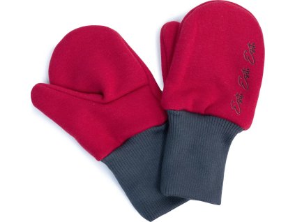 ESITO Palcové rukavice zateplené Warmkeeper Cerise red - 1 - 2 roky
