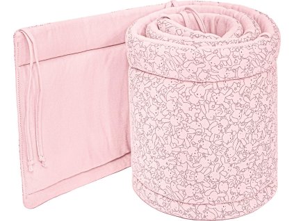 ESITO Ochranný mantinel do postýlky Zája Delicate pink - 28 x 180 cm