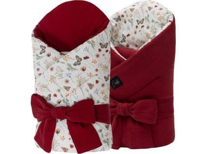 ESITO Mušelínová zavinovačka pro miminko Louka 85x85 cm - 85 x 85 cm