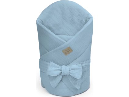 ESITO Mušelínová zavinovačka pro miminko Blue 85x85 cm - 85 x 85 cm