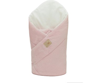 ESITO Mikroplyšová zavinovačka pro miminko ZOO Cameo pink 85x85 cm - 85 x 85 cm