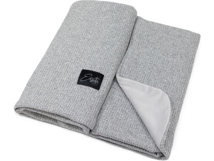 ESITO Mikroplyšová deka dvojitá Velvet / svetr Cool grey - 75 x 100 cm