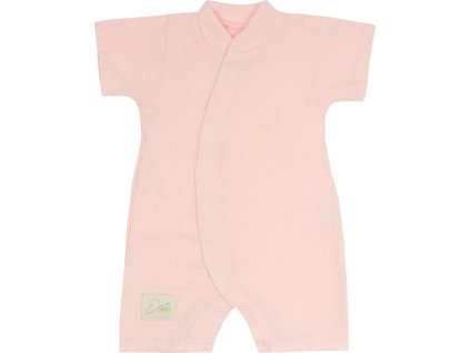 ESITO | Letní overal pro miminko mušelín Pink (Velikost 56)