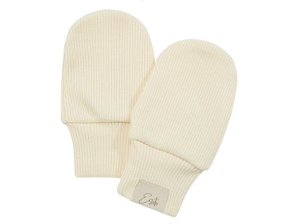 ESITO | Kojenecké rukavice žebrované Color Cream (Velikost 56)