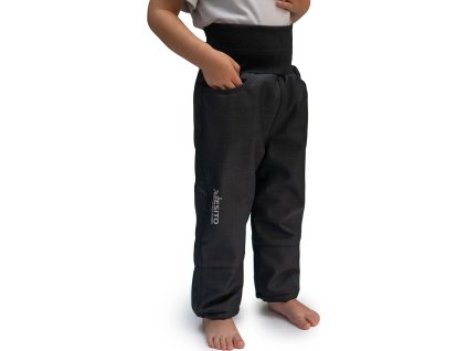 ESITO | Dětské softshellové oteplovačky na zimu Lamb Black (Velikost 86)