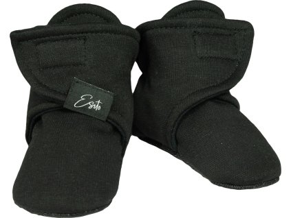 ESITO | Capáčky barefoot Warmkeeper ZOE Black (Velikost 2 - délka stélky: 12 cm)