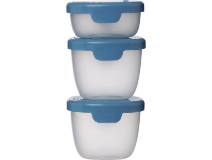 Sada krabiček Snack tubs 3ks - modré
