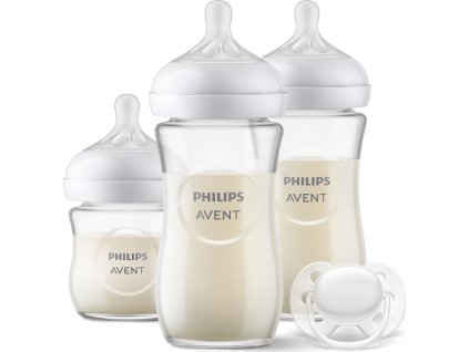PHILIPS AVENT Philips AVENT Novorozenecká startovní sada Natural Response skleněná SCD878/11