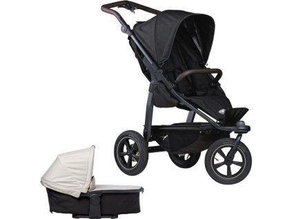 tfk Tfk set Mono2 stroller - air wheel 2024 black/sand (Varianta black/sand)