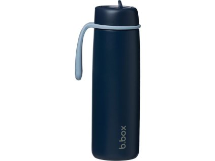 Nerezová termolahev s brčkem 690 ml - midnight