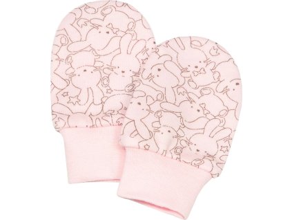 ESITO | Bavlněné rukavičky pro miminko Zája Delicate pink (Velikost 56)