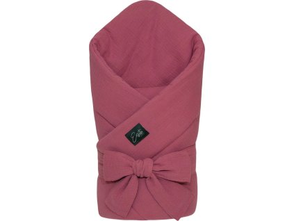 ESITO Mušelínová zavinovačka pro miminko Ruby red 85x85 cm - 85 x 85 cm