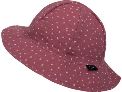 ESITO | Dívčí klobouk mušelín Ruby DOT (Velikost XS)