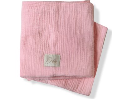 ESITO Mušelínová deka dvojitá Pink - 75 x 100 cm