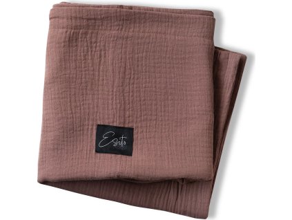ESITO Mušelínová deka Brown - 75 x 100 cm