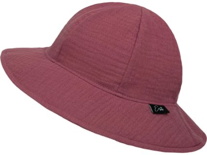 ESITO | Dívčí klobouk mušelín Ruby red (Velikost XS)