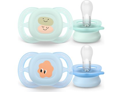 PHILIPS AVENT Philips AVENT Šidítko Ultrastart obrázek 0-2m chlapec, 2 ks