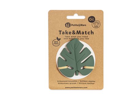 PETITEMARS PETITE&MARS Kousátko silikonové TAKE&MATCH Misty Green 0m+