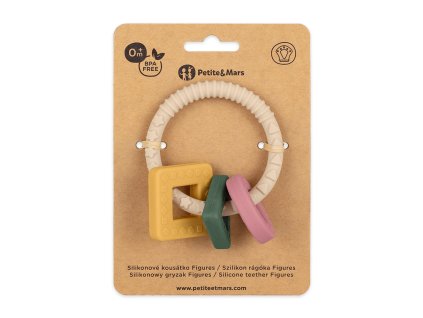 PETITEMARS PETITE&MARS Kousátko silikonové Figures 0m+