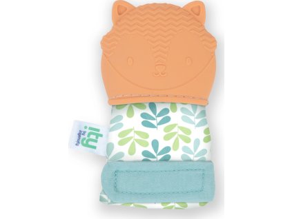 INGENUITY INGENUITY Kousátko s rukavičkou liška Kitt oranžová bez BPA 3m+