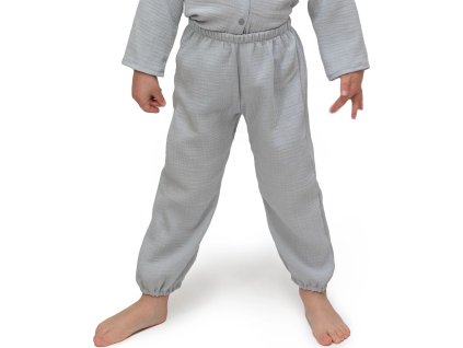 ESITO | Dětské mušelínové kalhoty Luca Dove Grey (Velikost 74)