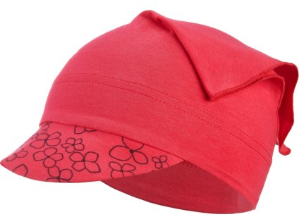 Little Angel Šátek tenký kšilt Outlast® - jahodová/jahodová kytičky (Velikost 3 | 42-44 cm)