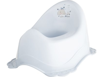 MALTEX MALTEX Nočník protiskluzový s hudbou Velrybka Minimal - satin blue