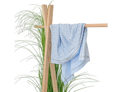 ESITO Dvojitá letní deka pro miminko Zája Soft blue - 75 x 100 cm