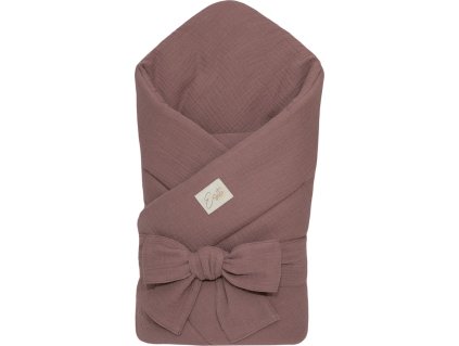ESITO Mušelínová zavinovačka pro miminko Brown 85x85 cm - 85 x 85 cm