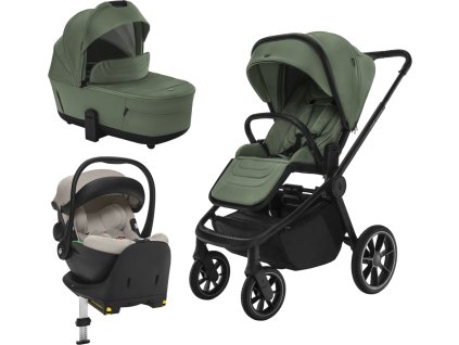 ZOPA Set kočárek Move Cross 5 + hluboká korba  Move XL 5 + autosedačka + báze 2025 (Varianta Rocky Green)