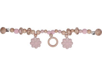 label label retez na kocarek flower pink